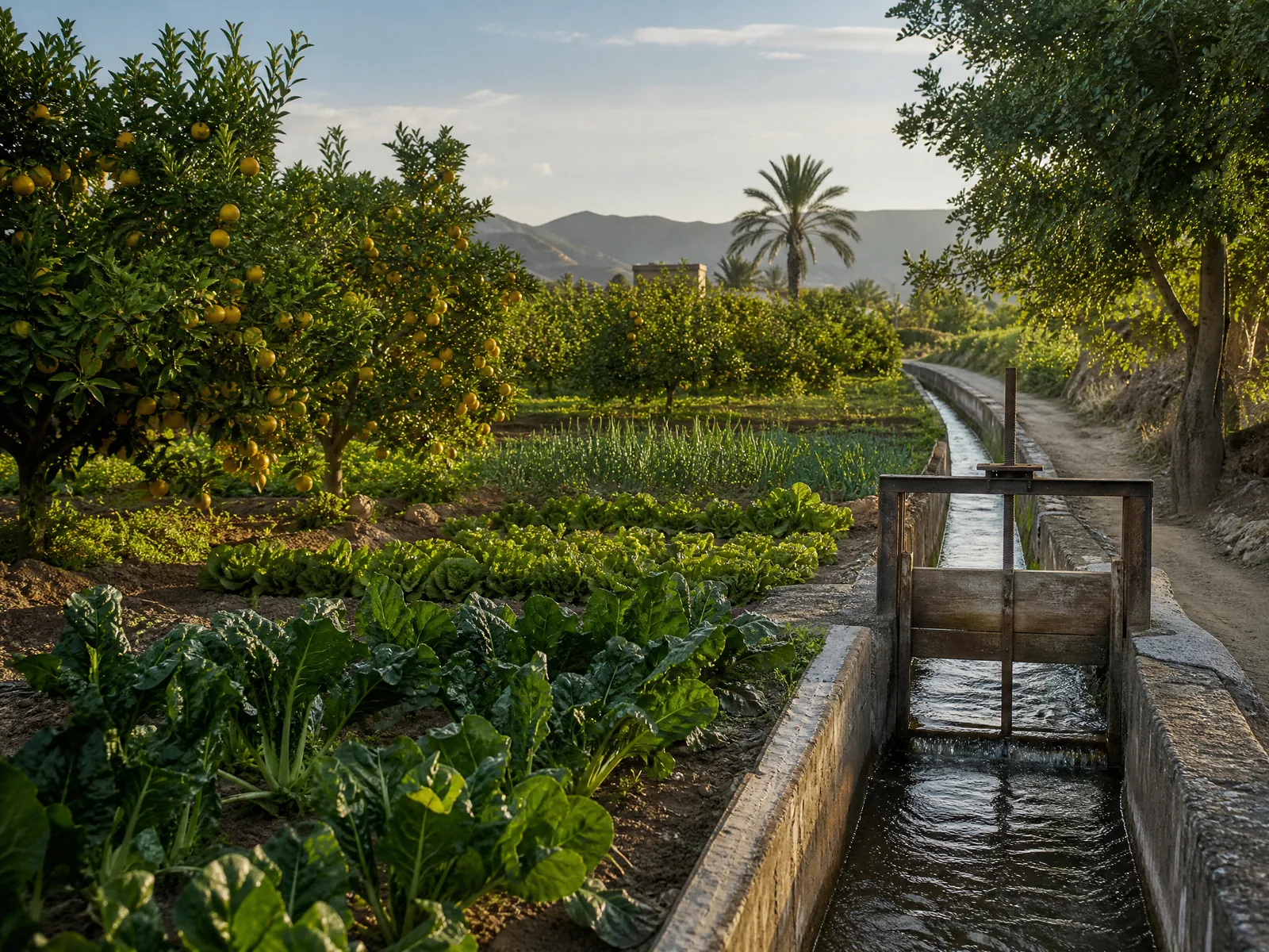 Acequia de la huerta murciana